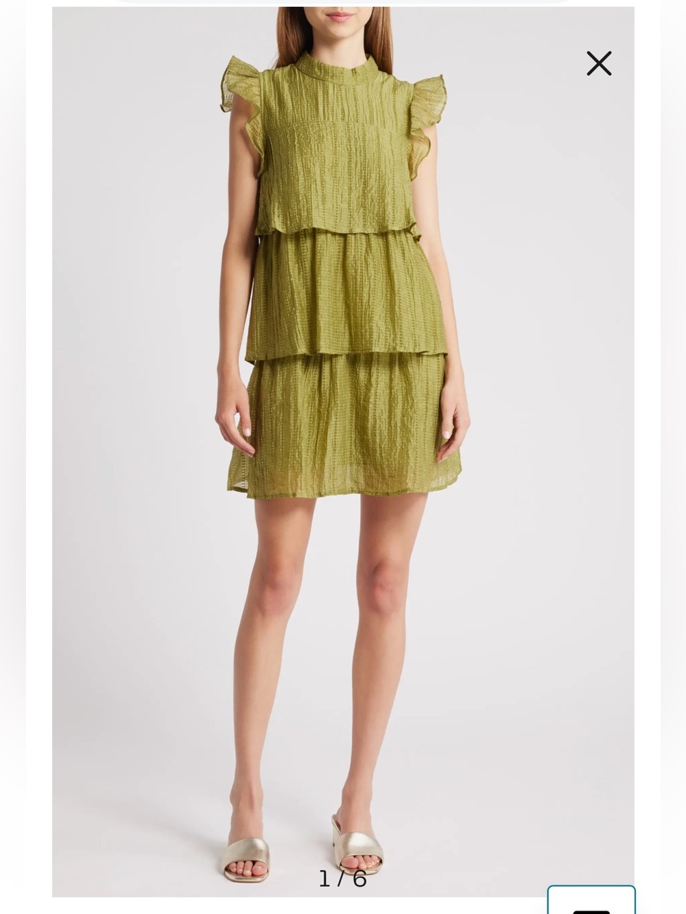 Mila Mae Ruffle Texture Mini-dress
